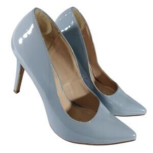 MICHAEL BY MICHAEL SHANNON! BLUE PATENT LEATHER POINTY STILETTO HEELS! SZ 7.5M
